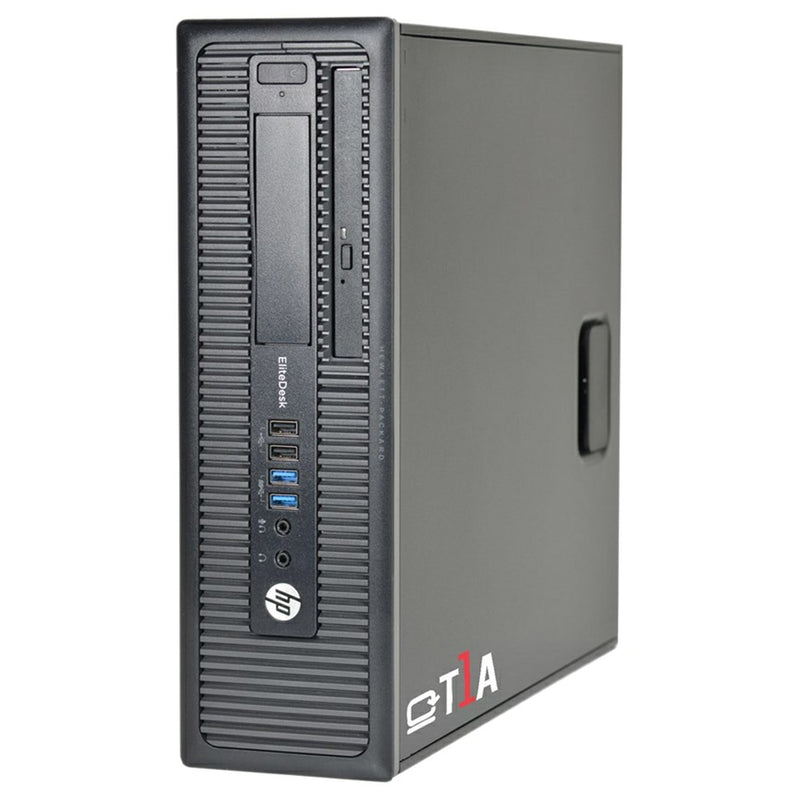 Total ReThink Refurbished HP EliteDesk 800 G1 Intel Core i5 8GB/240GB Desktop CPU - Black | T1A-HPED800-MU-T017 from T1A - DID Electrical