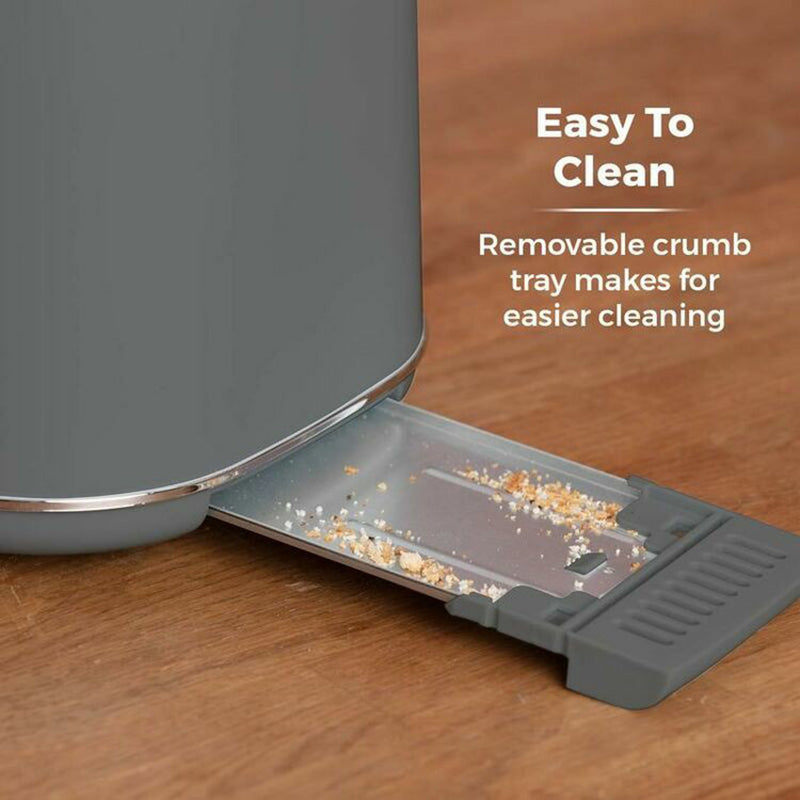 Tower Scandi 800W 2 Slice Toaster - Grey | T20027G from Tower - DID Electrical