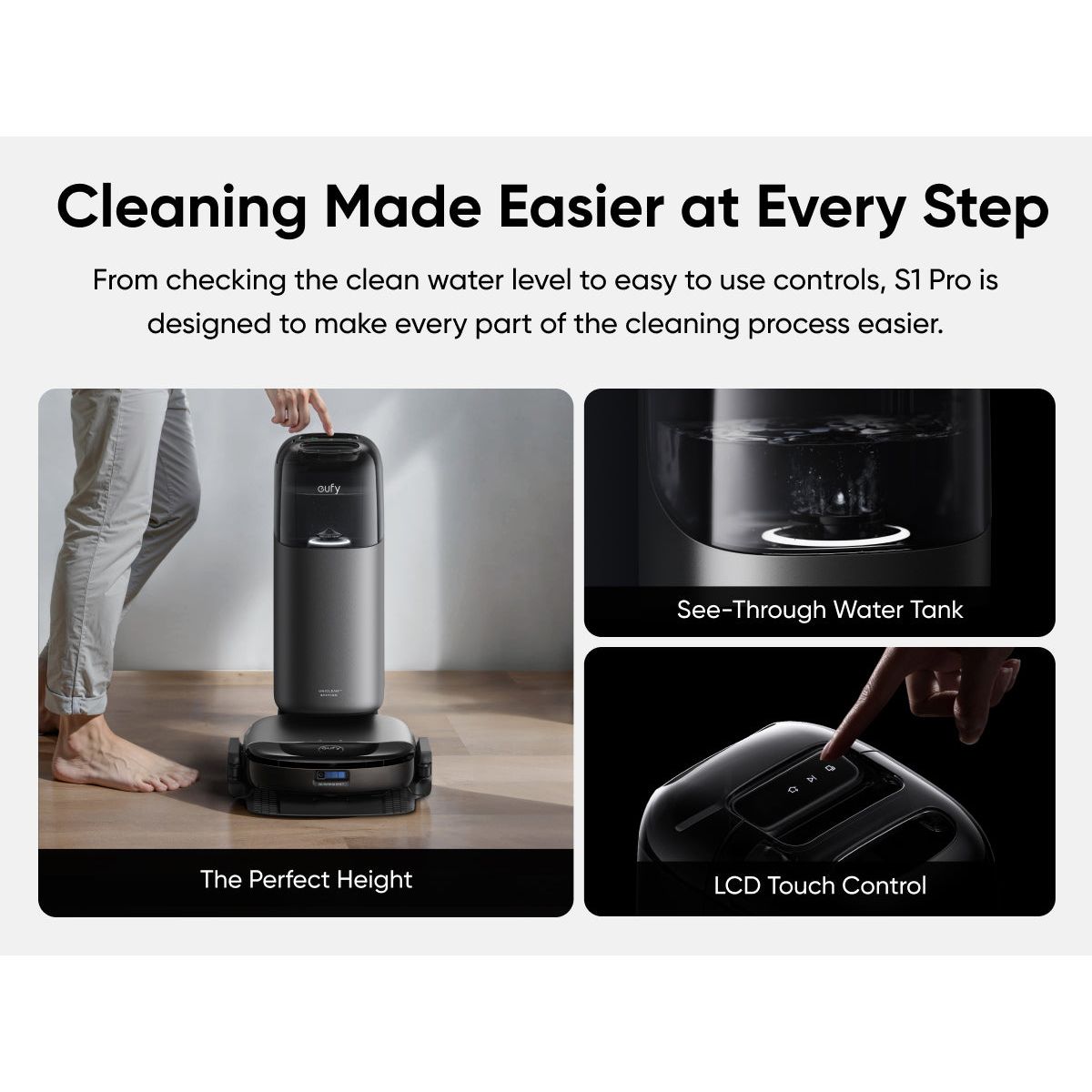 Eufy Omni S1 Pro + Filters Robot Vacuum Cleaner - Black | T2080GA1 from Eufy - DID Electrical