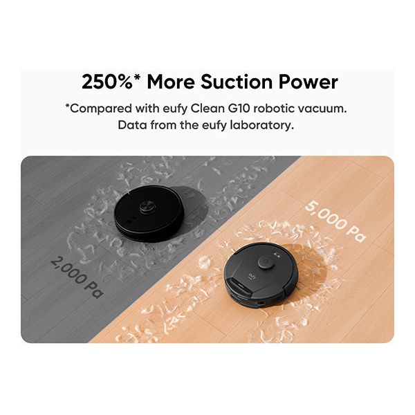 Eufy L60 Hybrid Robot Vacuum Cleaner with Self Cleaning Station - Black | T2278V11 from Eufy - DID Electrical