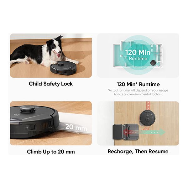 Eufy L60 Hybrid Robot Vacuum Cleaner with Self Cleaning Station - Black | T2278V11 from Eufy - DID Electrical