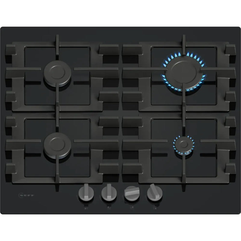Neff N 50 60CM 4 Burner Gas Hob - Black | T26NKP4S0 from Neff - DID Electrical