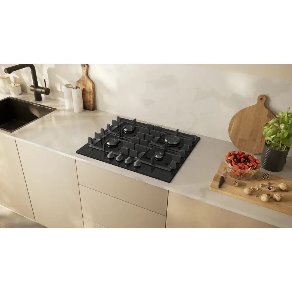 Neff N 50 60CM 4 Burner Gas Hob - Black | T26NKP4S0 from Neff - DID Electrical