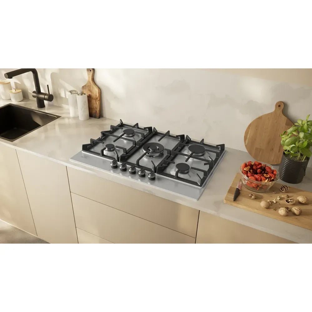 Neff N 70 75CM 5 Burner Gas Hob - Stainless Steel | T27CIQ8N0 from Neff - DID Electrical