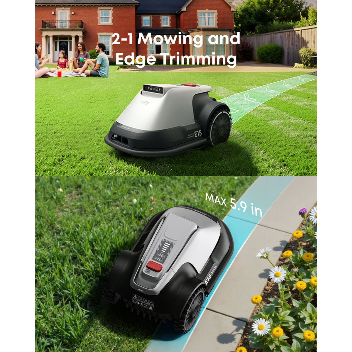 Eufy E15 Robot Lawn Mower | T2880VA1 from Eufy - DID Electrical
