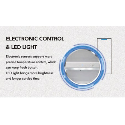 Thor 205L Smart Frost Freestanding Fridge Freezer - Stainless Steel | T65514MSFX-E from Thor - DID Electrical