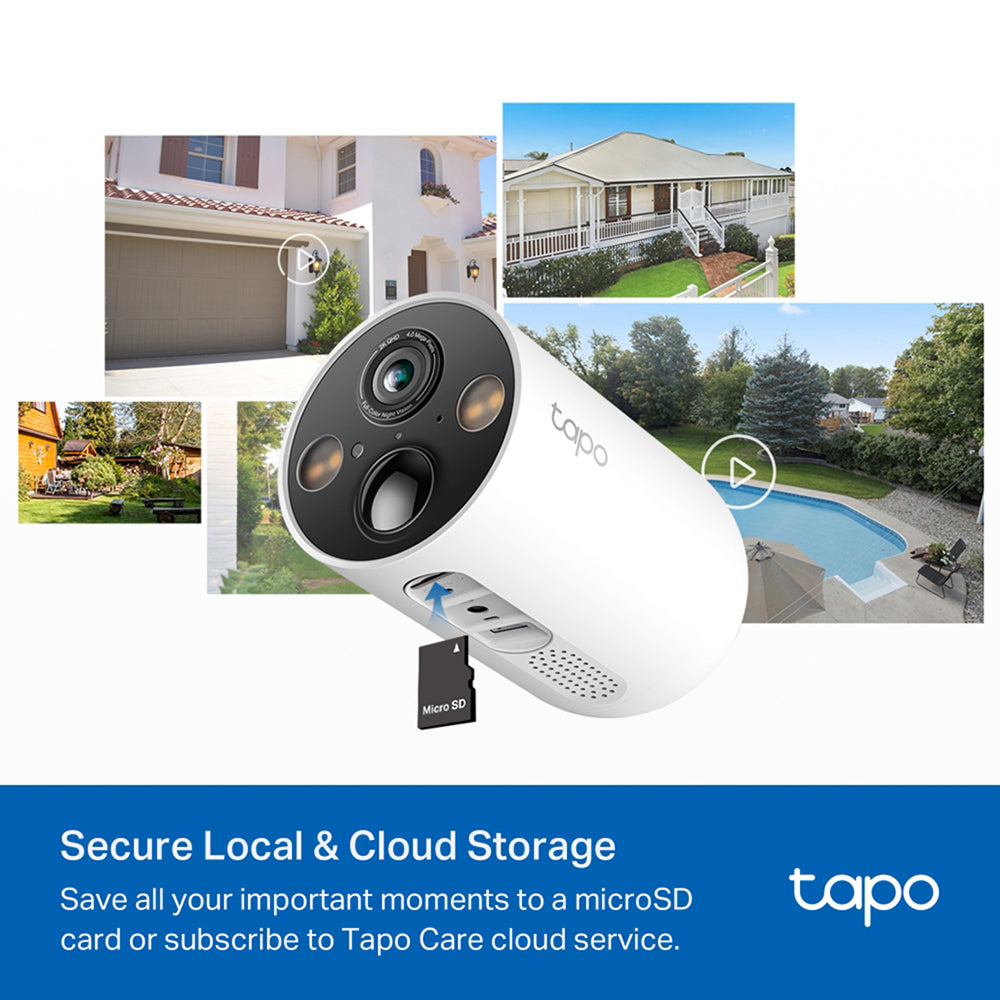 Tapo 2K Solar Powered Security Camera Kit - White | TAPO C425 KIT from Tapo - DID Electrical