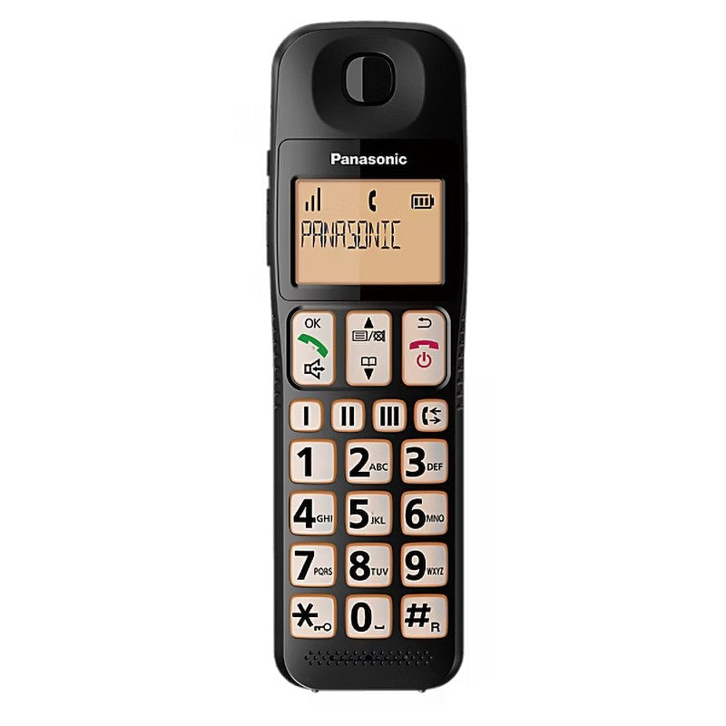 Panasonic KX-TGE112EB Twin Big Button Cordless Dect Phone - Black | TLP112T from Panasonic - DID Electrical
