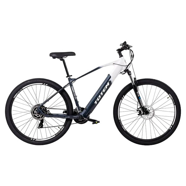 Totem Everest Electric Mountain Bike - Black & White | TTMVRS13HLCT from Electric Bike - DID Electrical