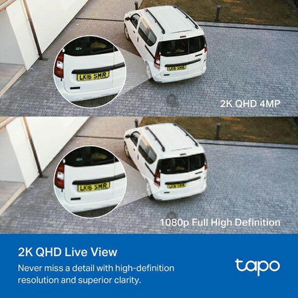 Tapo 2K Smart Floodlight Security Cameras - White | Tapo C720 from Tapo - DID Electrical
