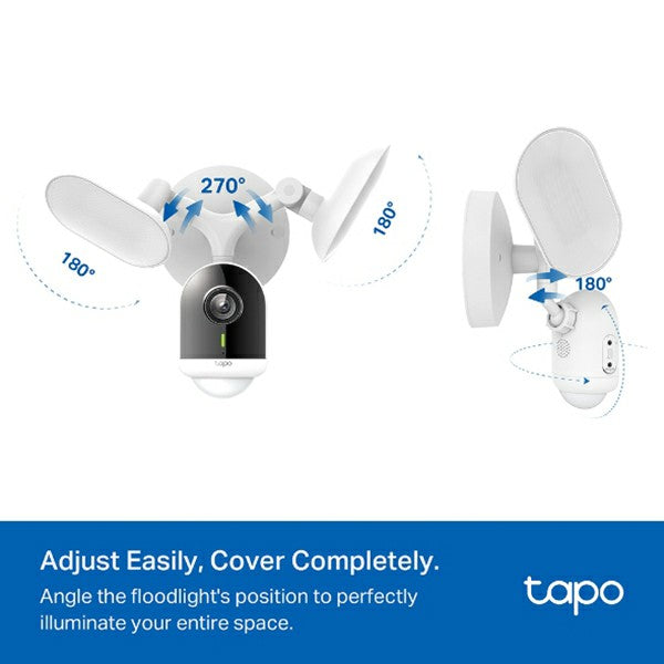 Tapo 2K Smart Floodlight Security Cameras - White | Tapo C720 from Tapo - DID Electrical