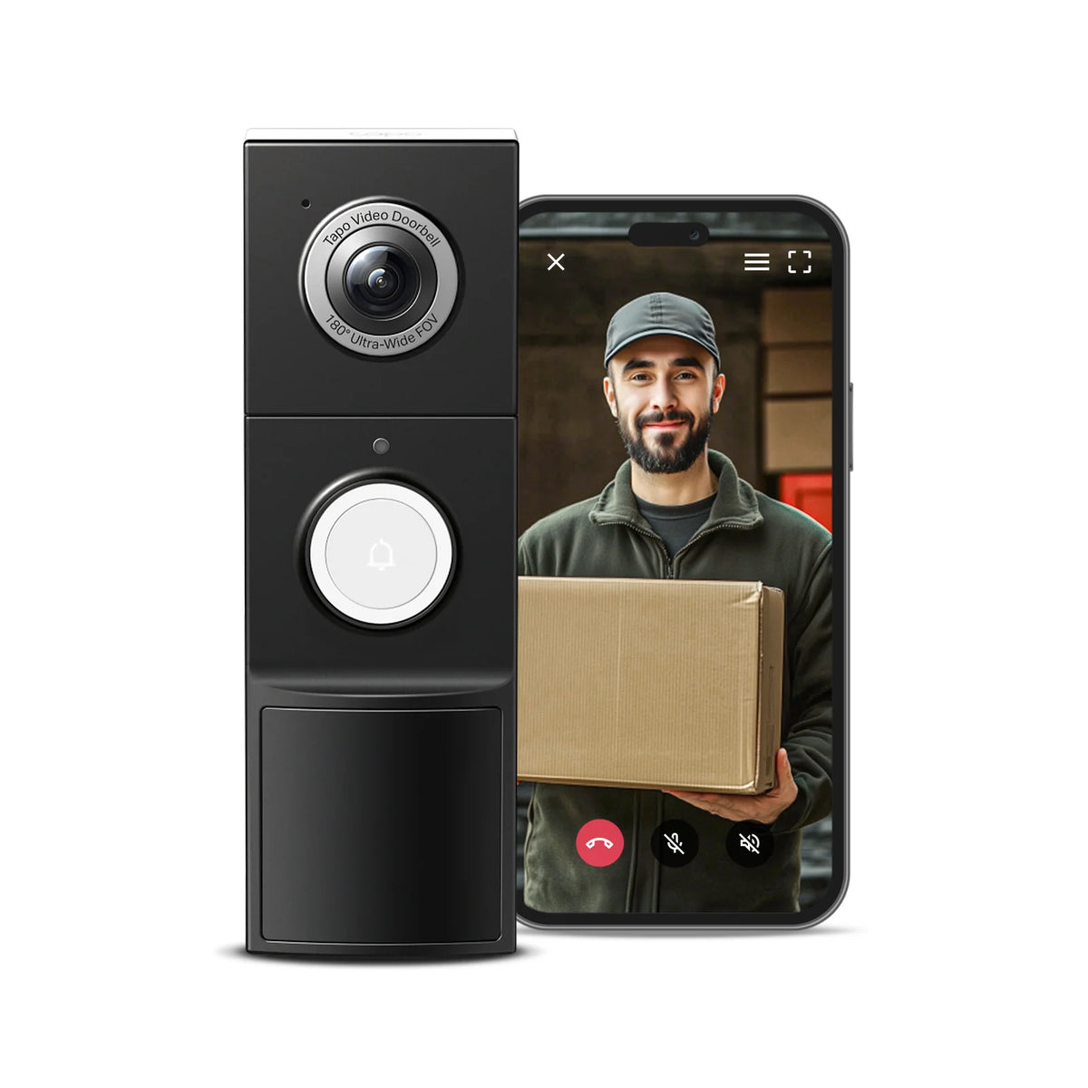 Tapo 2K Wired & Battery Video Doorbell | TAPO D235 from Tapo - DID Electrical