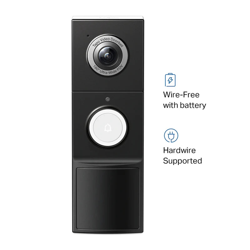 Tapo 2K Wired & Battery Video Doorbell | TAPO D235 from Tapo - DID Electrical