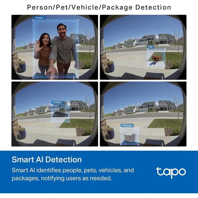 Tapo 2K Wired & Battery Video Doorbell | TAPO D235 from Tapo - DID Electrical