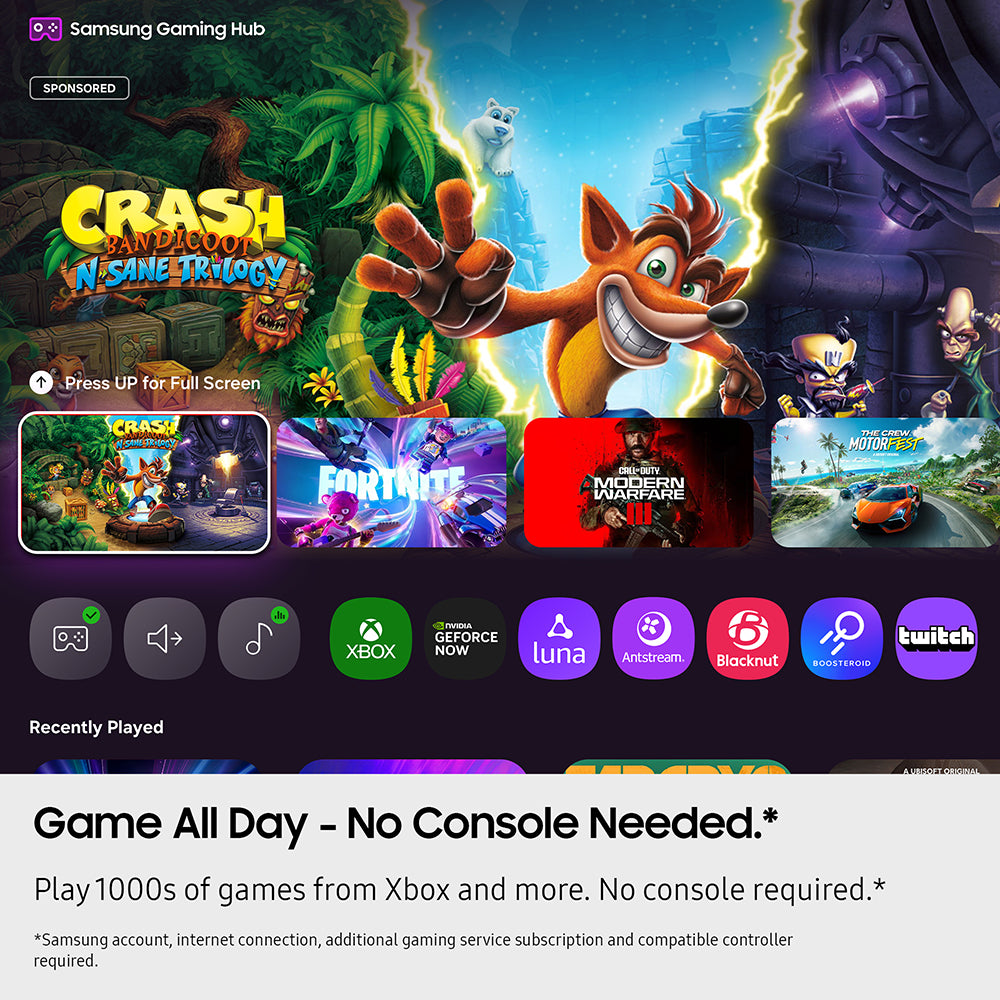 Samsung U8000F 43" 4K Smart TV - Black | UE43U8000FKXXU from Samsung - DID Electrical