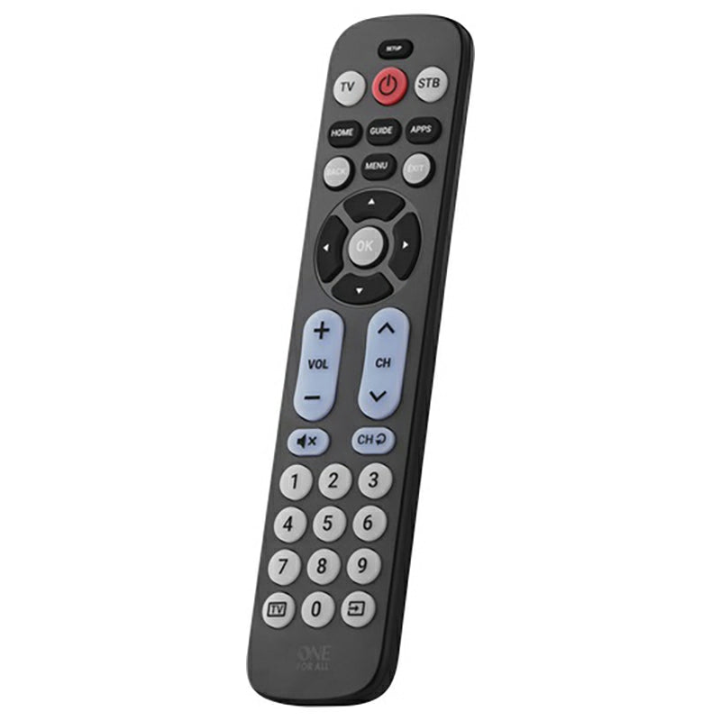 One For All Big Button Remote - Black | URC6821 from One For All - DID Electrical