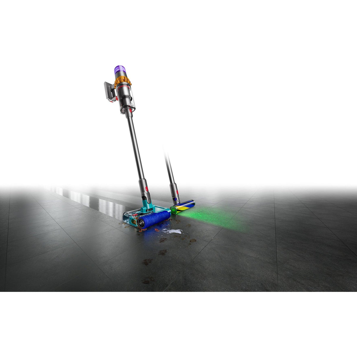 Dyson V15s Detect Submarine Cordless Vacuum Cleaner - Nickel & Blue | V15SUBMARINE from Dyson - DID Electrical