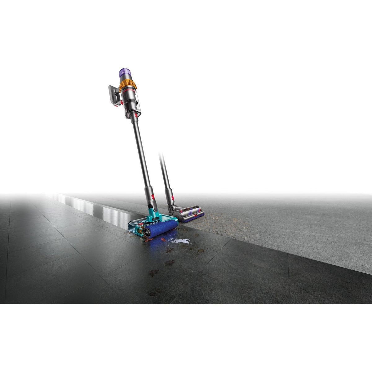 Dyson V15s Detect Submarine Cordless Vacuum Cleaner - Nickel & Blue | V15SUBMARINE from Dyson - DID Electrical