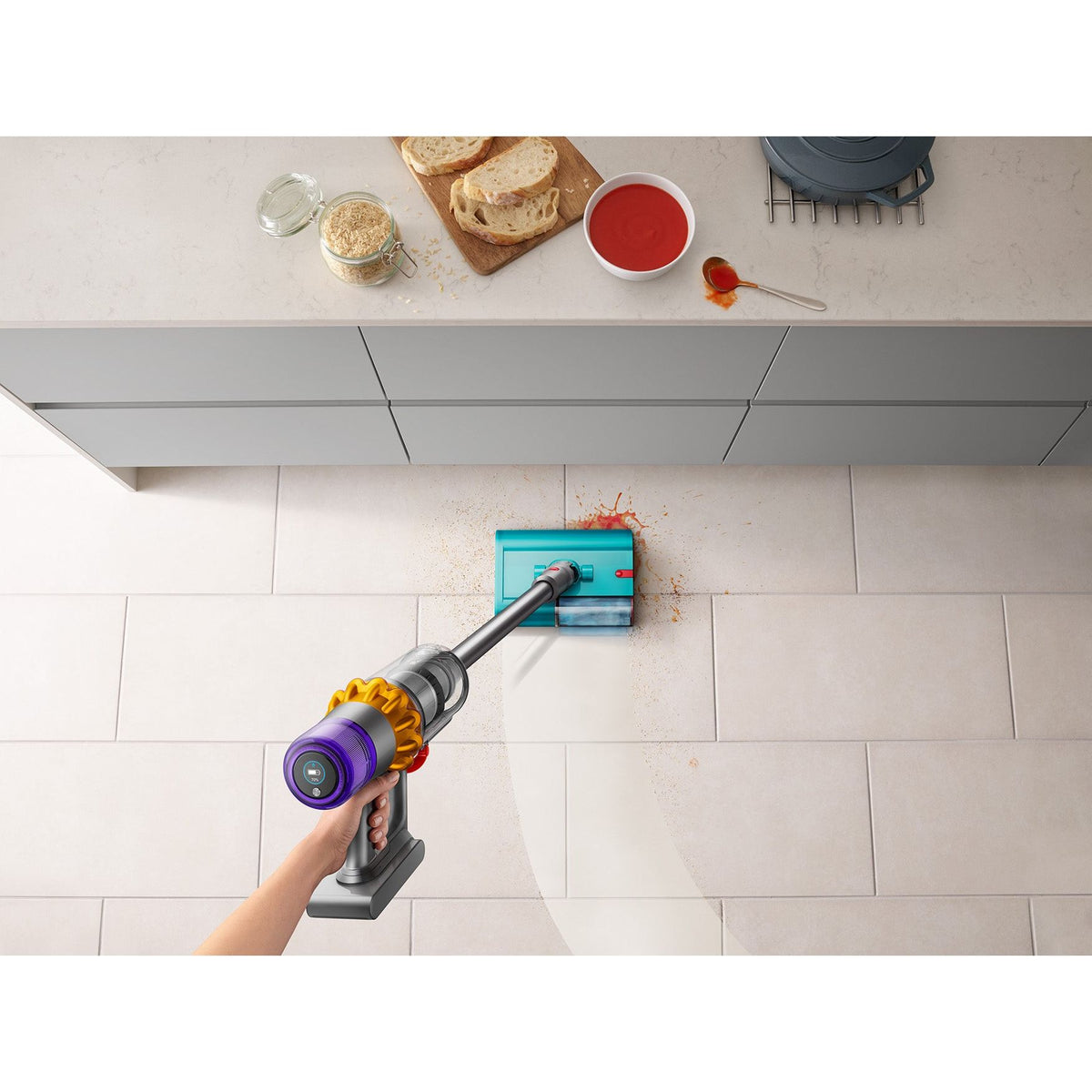 Dyson V15s Detect Submarine Cordless Vacuum Cleaner - Nickel & Blue | V15SUBMARINE from Dyson - DID Electrical