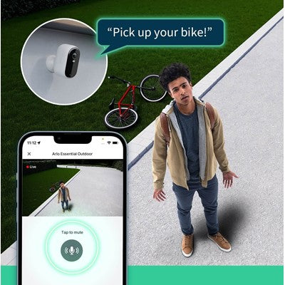 Arlo 2K Essential Outdoor Security Camera Pack of 2 - White | VMC2250100EUS from Arlo - DID Electrical