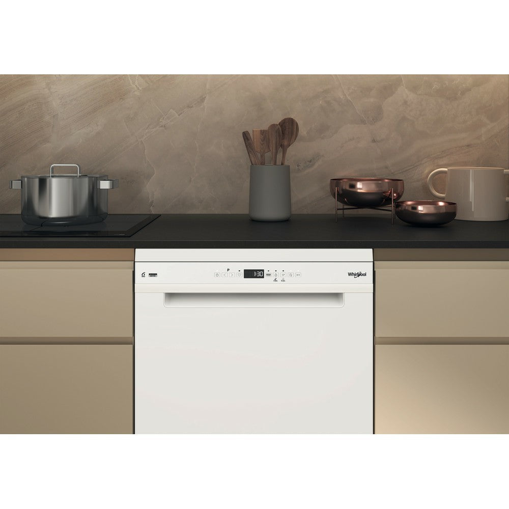 Whirlpool 15 Place Settings Freestanding Standard Dishwasher - White | W7FHP33UK from Whirlpool - DID Electrical