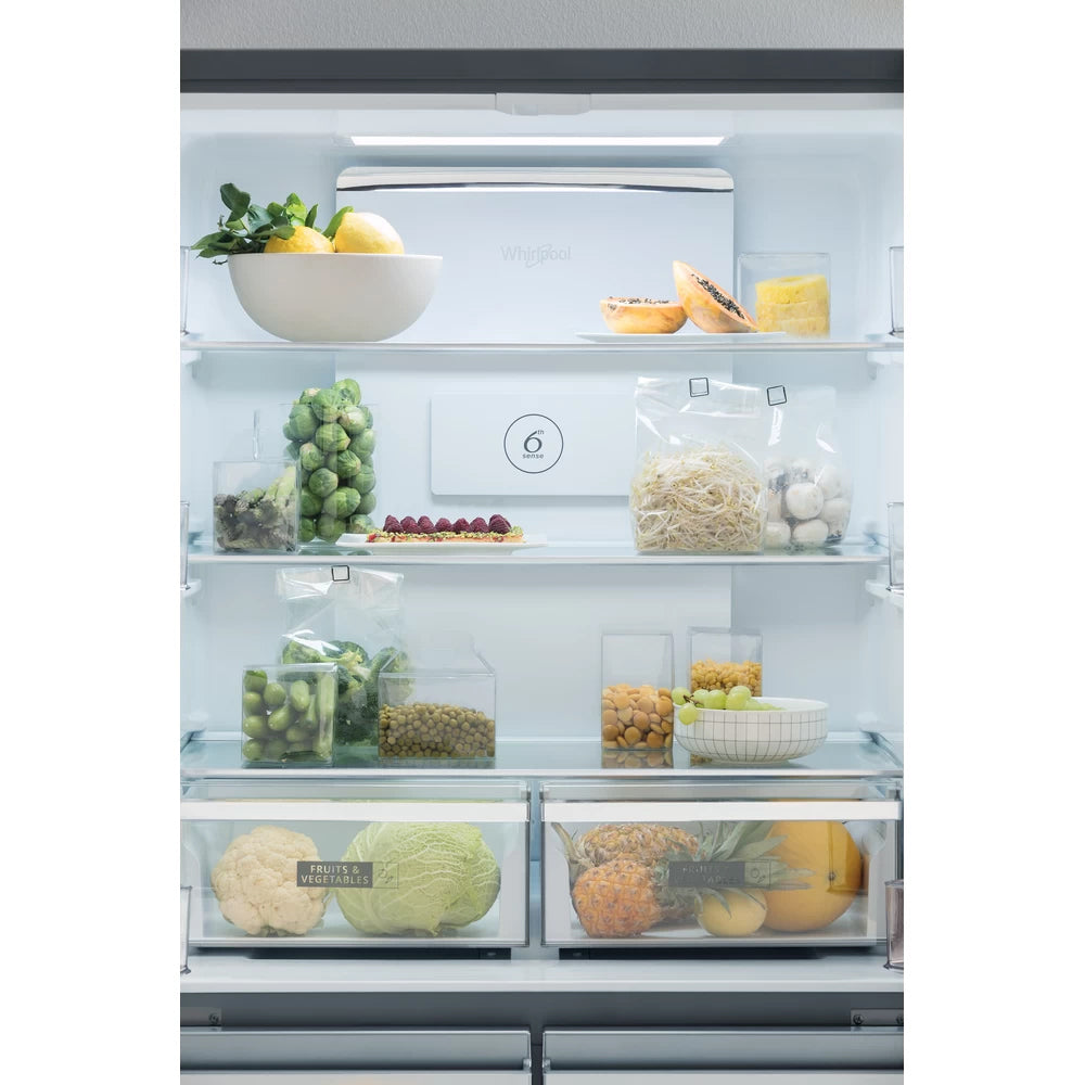 Whirlpool 594L Frost Free Freestanding American Fridge Freezer - Stainless Steel | WQ9 B2L G from Whirlpool - DID Electrical
