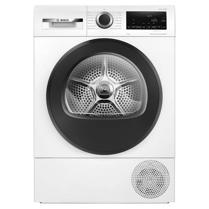 Bosch Series 6 9KG Freestanding Heat Pump Tumble Dryer - White | WQG24500GB from Bosch - DID Electrical