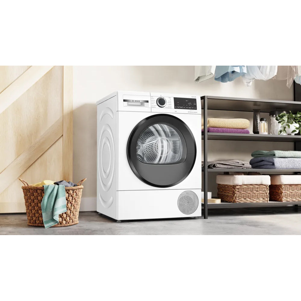 Bosch Series 6 9KG Freestanding Heat Pump Tumble Dryer - White | WQG24500GB from Bosch - DID Electrical