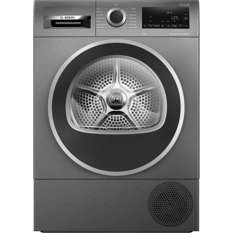 Bosch Series 6 9KG Heat Pump Tumble Dryer - Cast Iron Grey | WQG245R1GB from Bosch - DID Electrical