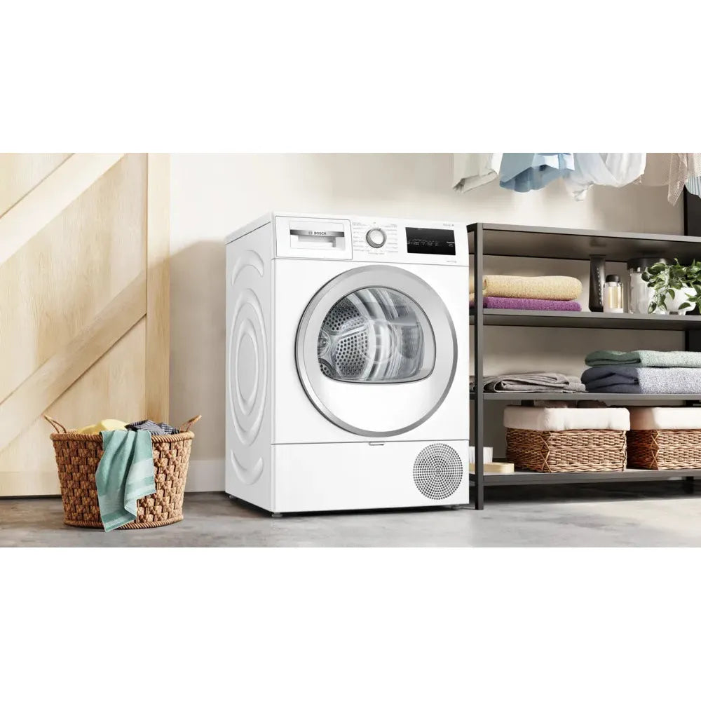 Bosch Series 4 8KG Freestanding Heat Pump Tumble Dryer - White | WTH85224GB from Bosch - DID Electrical