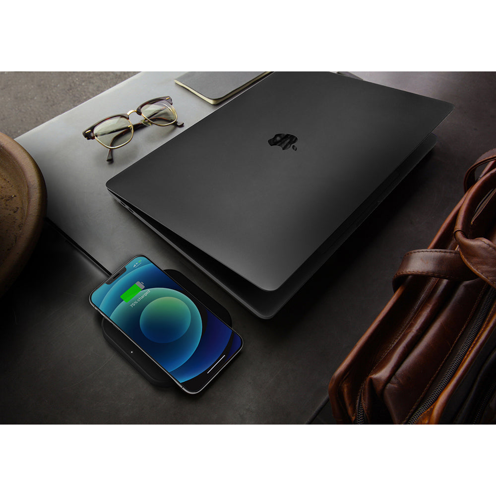 Zens Slim Line Fast Wireless Charger - Black | ZESC12B/00 from Zens - DID Electrical