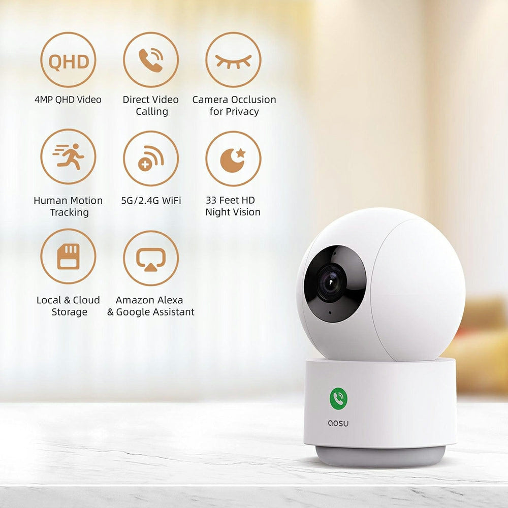 Aosu P1 Pro Indoor Camera - White | c2p from Aosu - DID Electrical