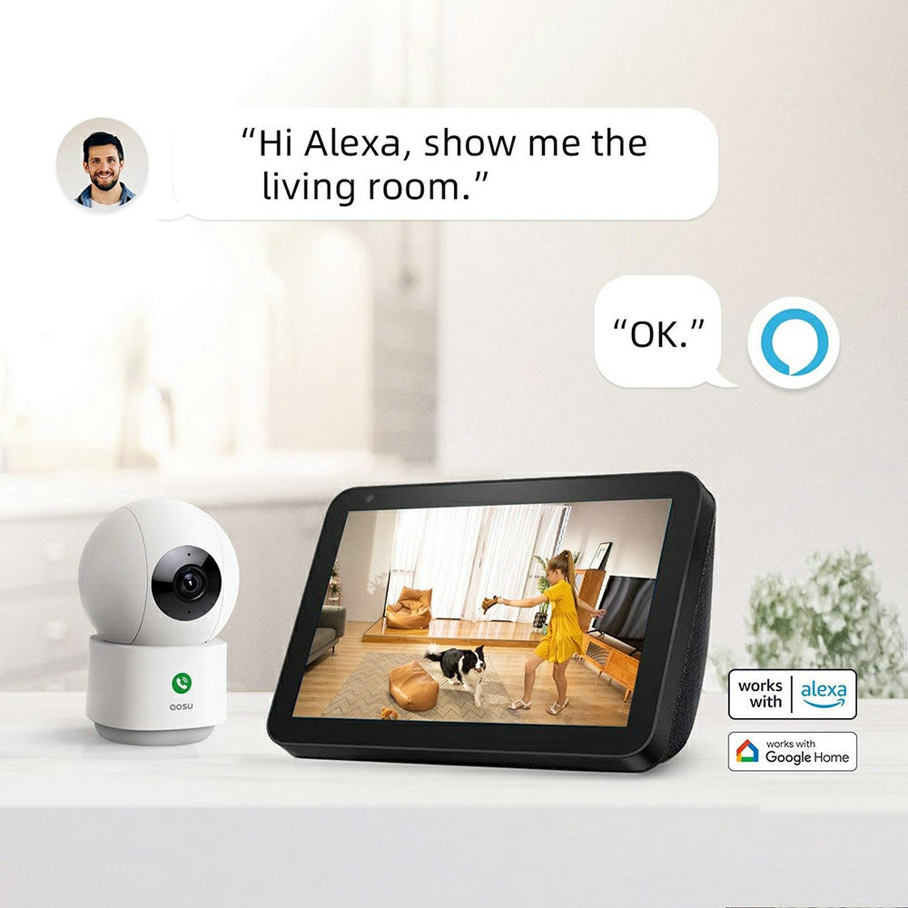 Aosu P1 Pro Indoor Camera - White | c2p from Aosu - DID Electrical