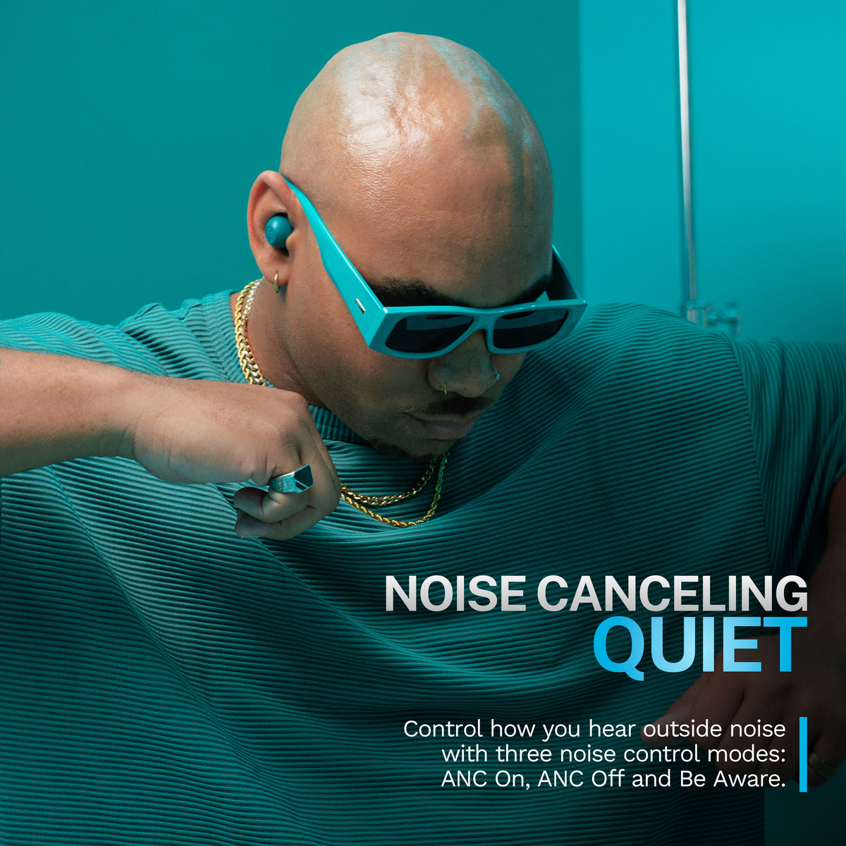 JLab Go Pop ANC In-Ear True Wireless Earbuds - Teal | IEUEBGOANCRTEL124 from JLab - DID Electrical