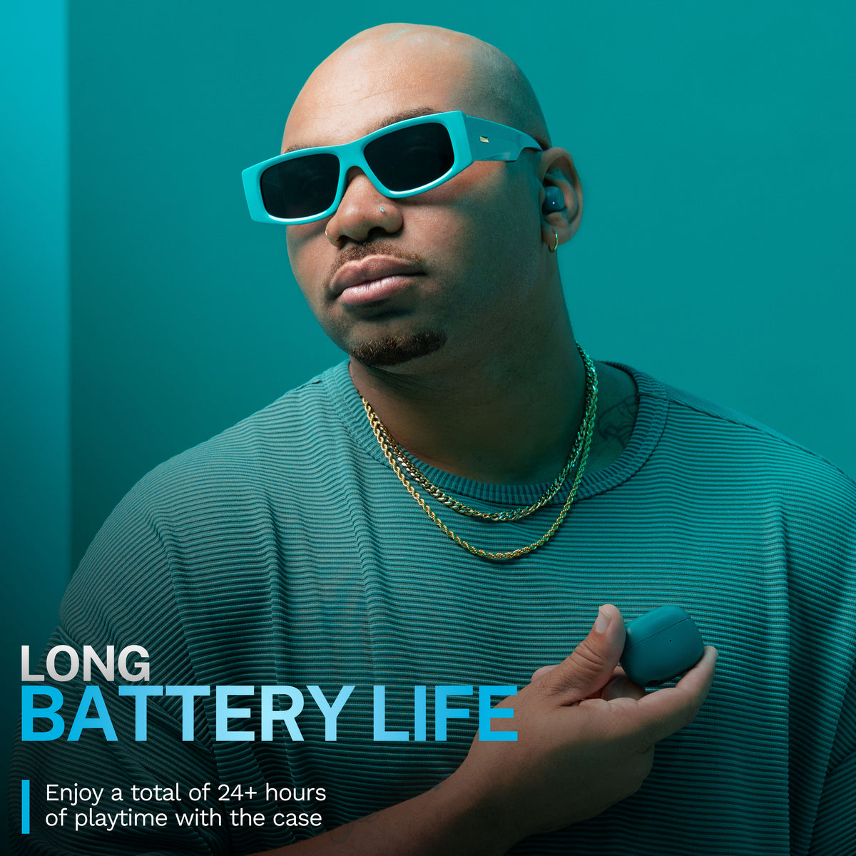 JLab Go Pop ANC In-Ear True Wireless Earbuds - Teal | IEUEBGOANCRTEL124 from JLab - DID Electrical