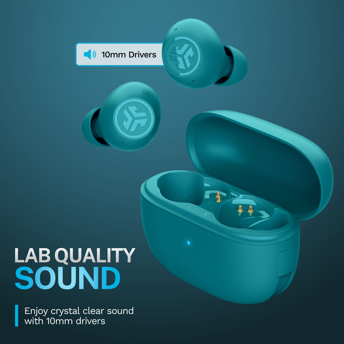 JLab Go Pop ANC In-Ear True Wireless Earbuds - Teal | IEUEBGOANCRTEL124 from JLab - DID Electrical