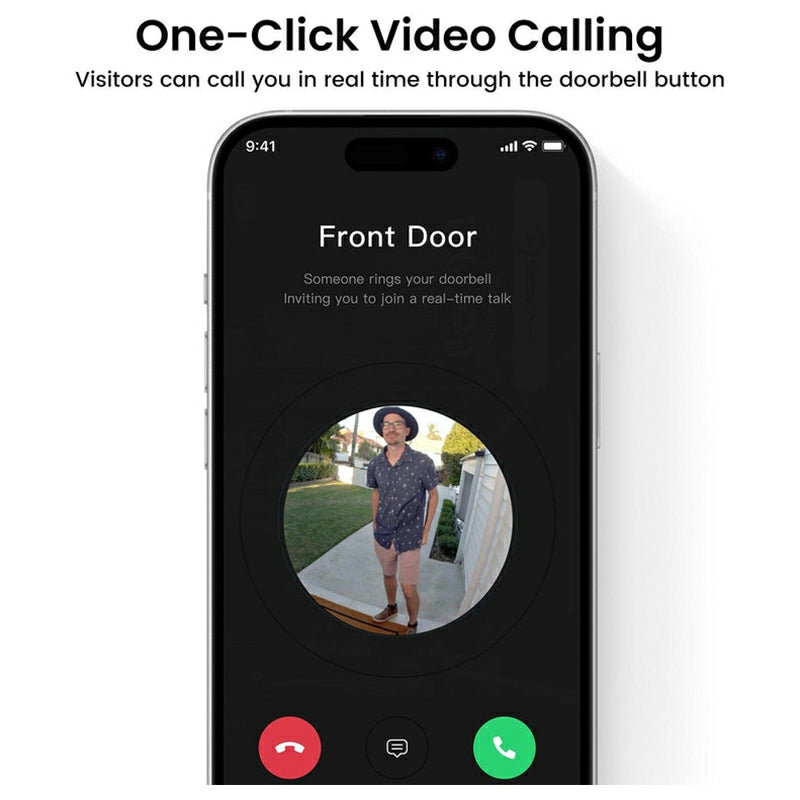 Aosu SE Video Doorbell - White | v8e from Aosu - DID Electrical
