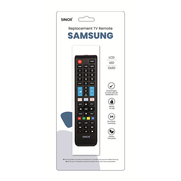 Sinox Samsung Remote Control Black DID.ie DID Electrical