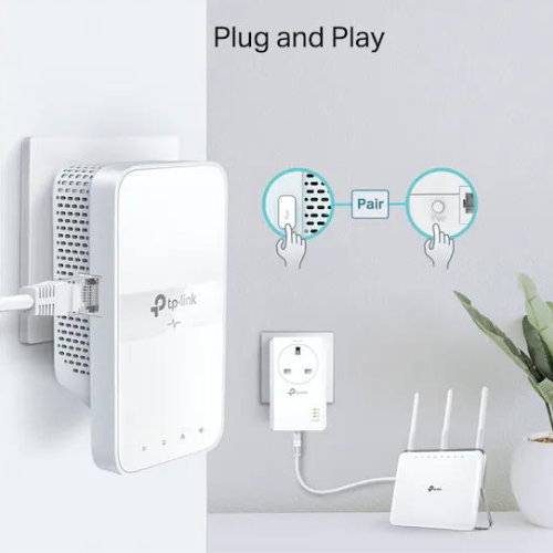 TP Link AV1000 Powerline AC Wi-Fi Kit - White | TL-WPA7617 from TP Link - DID Electrical