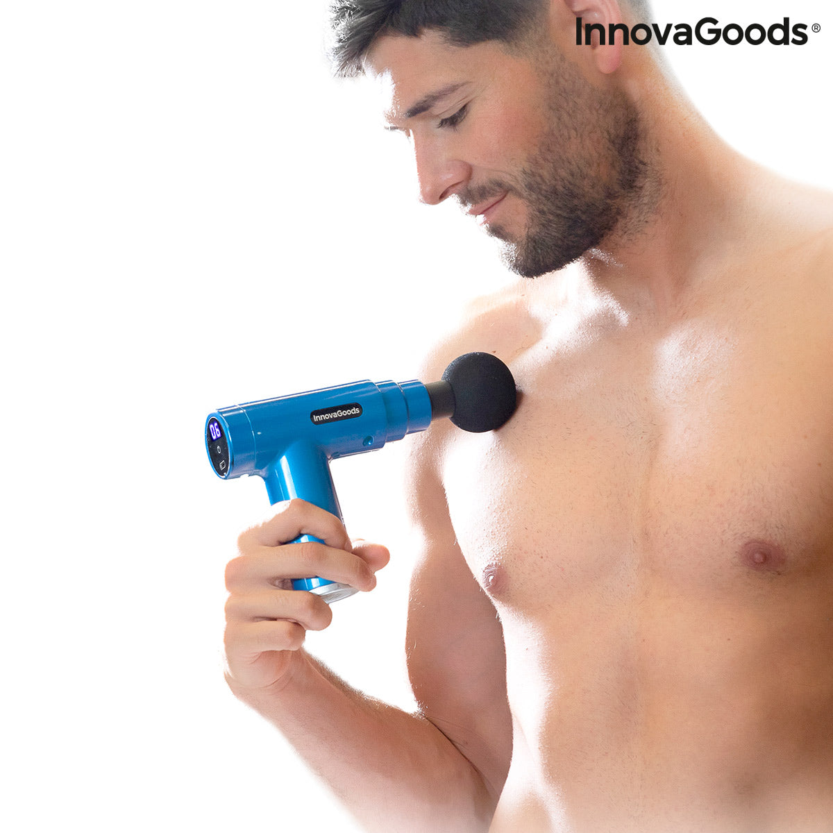 Innovagoods Mini Muscle Relaxation & Recovery Massager Gun - Blue | 823245 from Innovagoods - DID Electrical