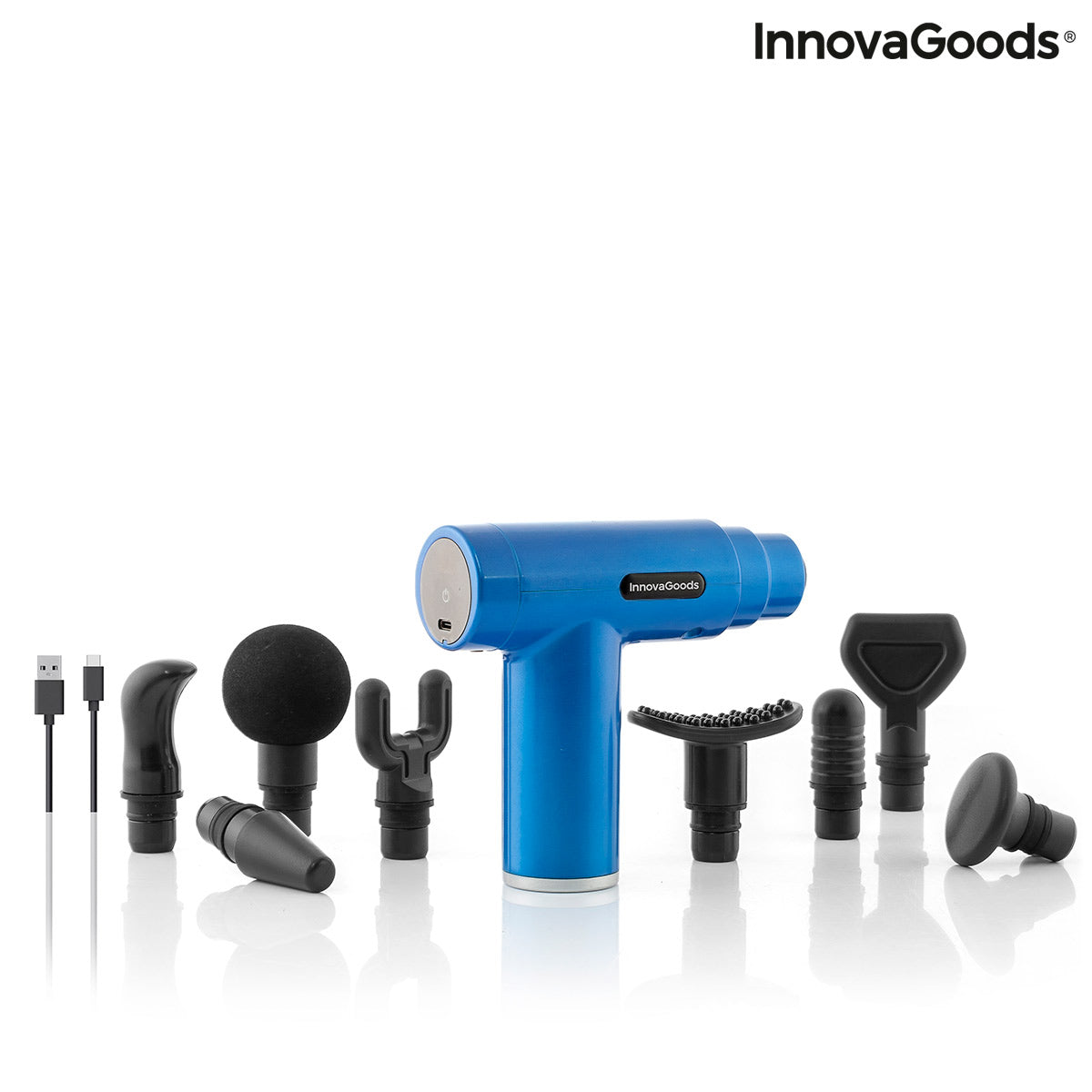 Innovagoods Mini Muscle Relaxation & Recovery Massager Gun - Blue | 823245 from Innovagoods - DID Electrical