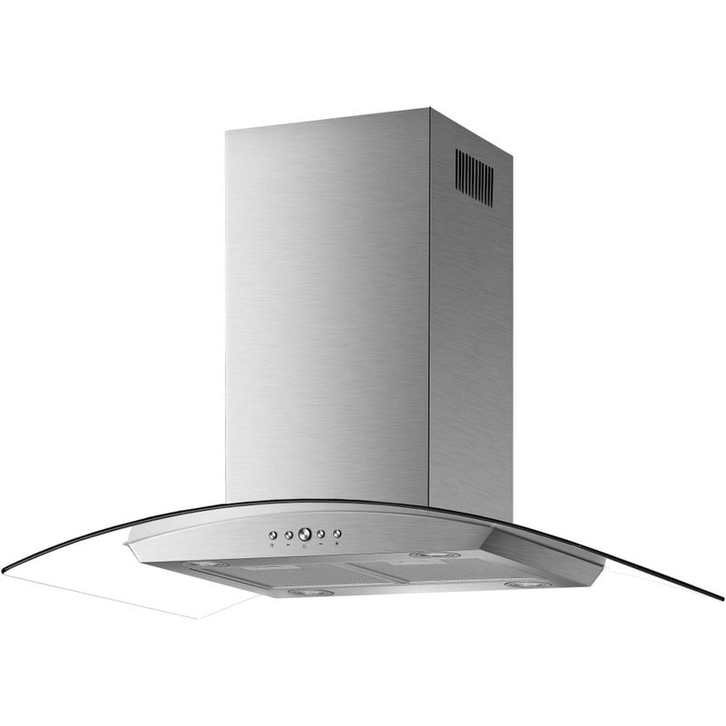 Cata Culina 90CM Curved Glass Island Cooker Hood - Stainless Steel | CAISLA90SS (7586608218300)