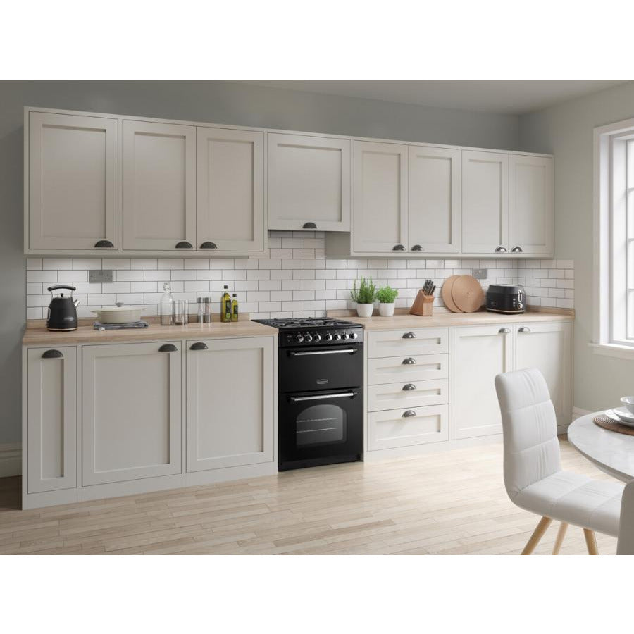 Rangemaster Classic 60cm Gas Cooker - Black & Chrome | CLA60NGFBL/C from Rangemaster - DID Electrical