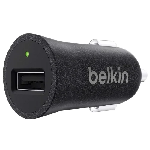 Belkin Premium MixIt Fast 2.4A 5W USB Car Charger - Black | F8M730BTBLK from Belkin - DID Electrical