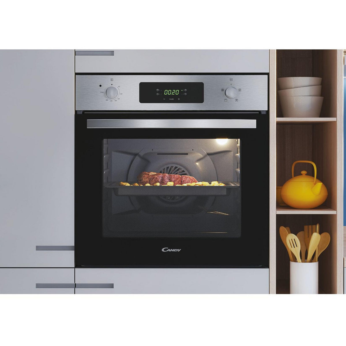 Candy 65L Built-In Electric Single Oven - Stainless Steel | FIDCX405 from Candy - DID Electrical