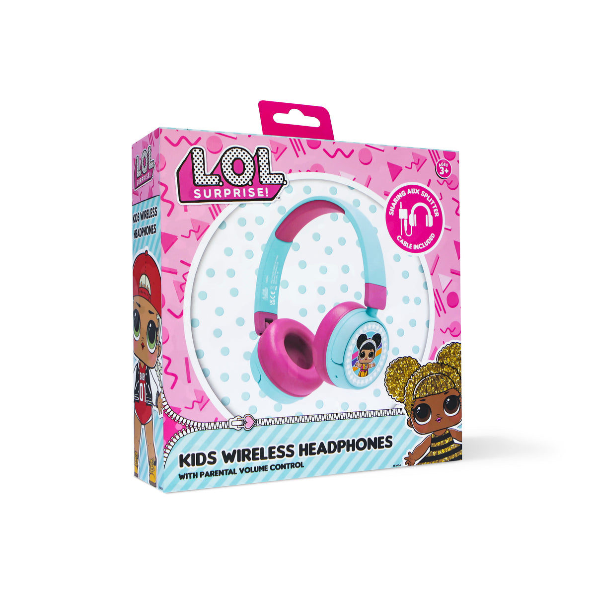 OTL LOL Surprise Kids On-Ear Wireless Headphone - Pink & Blue | LOL979 from OTL - DID Electrical