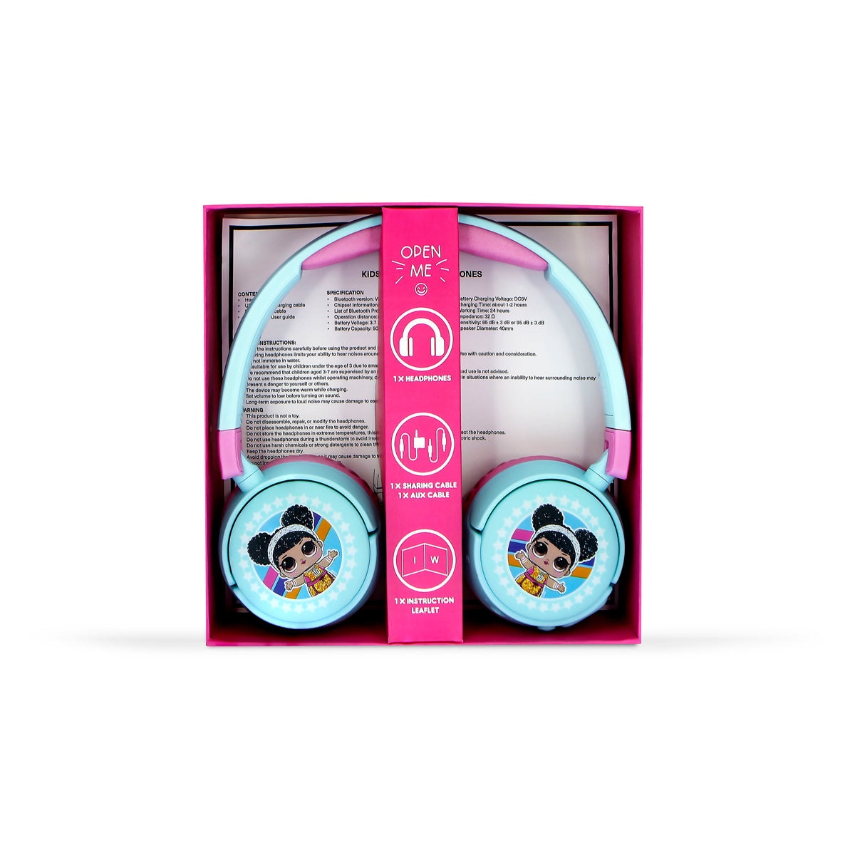 OTL LOL Surprise Kids On-Ear Wireless Headphone - Pink & Blue | LOL979 from OTL - DID Electrical