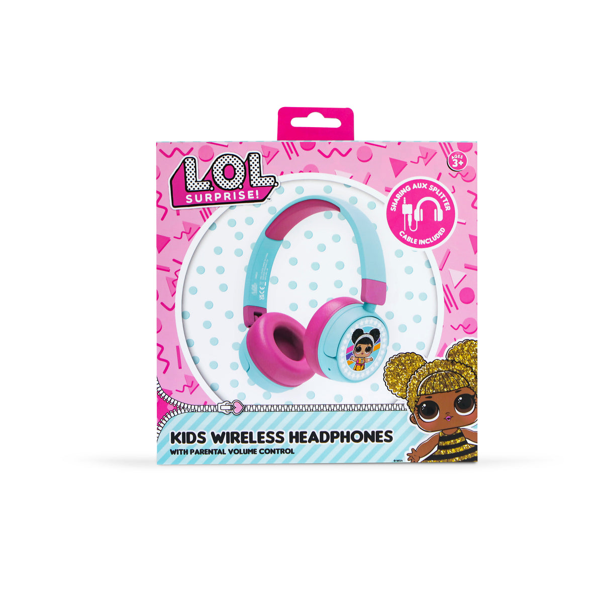 OTL LOL Surprise Kids On-Ear Wireless Headphone - Pink & Blue | LOL979 from OTL - DID Electrical