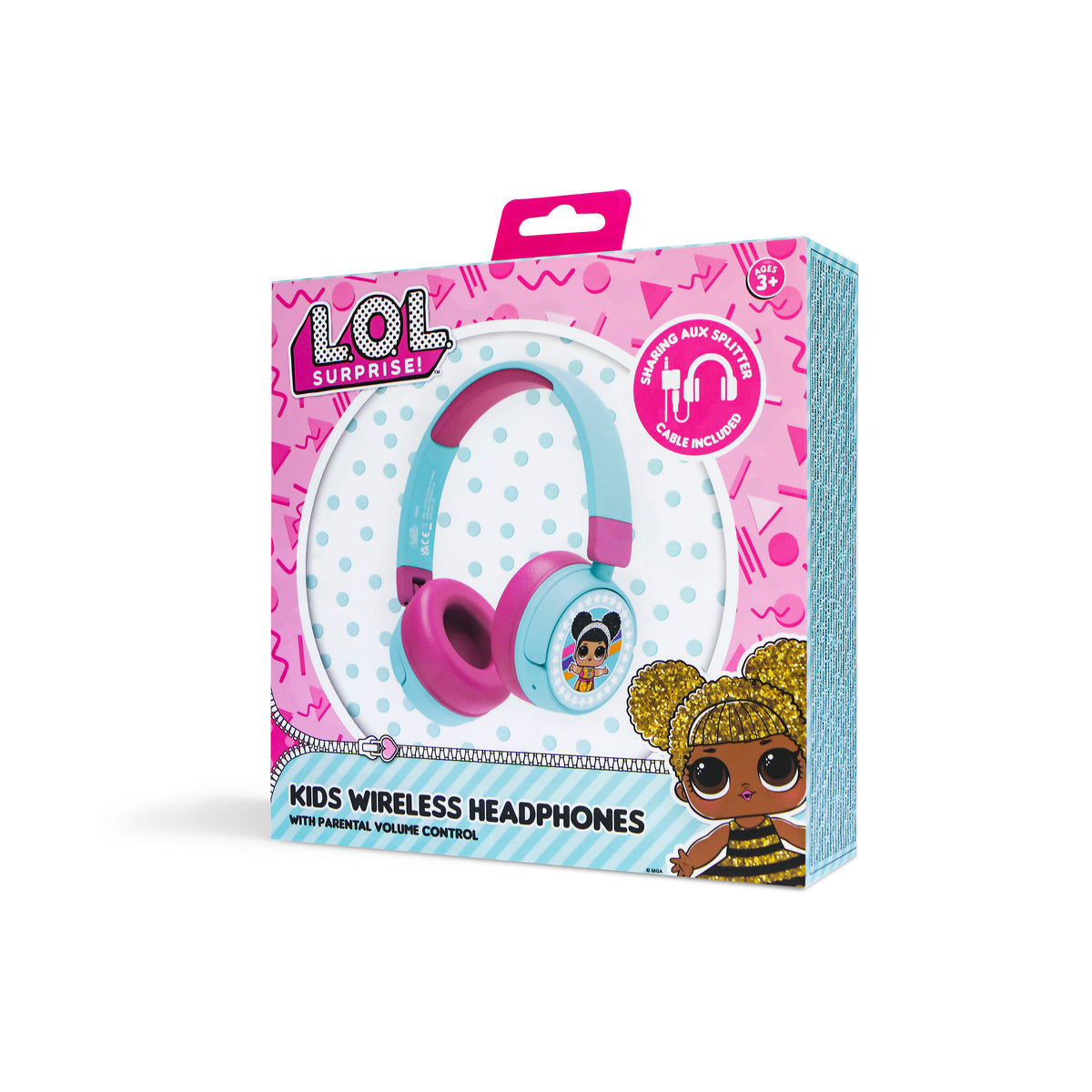 OTL LOL Surprise Kids On-Ear Wireless Headphone - Pink & Blue | LOL979 from OTL - DID Electrical