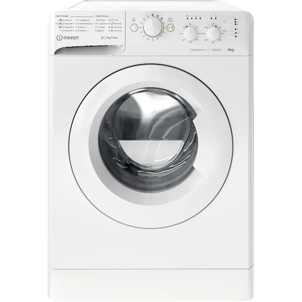 Indesit 9KG 1400 Spin Freestanding Washing Machine - White | MTWC91495WUKN (7678009475260)